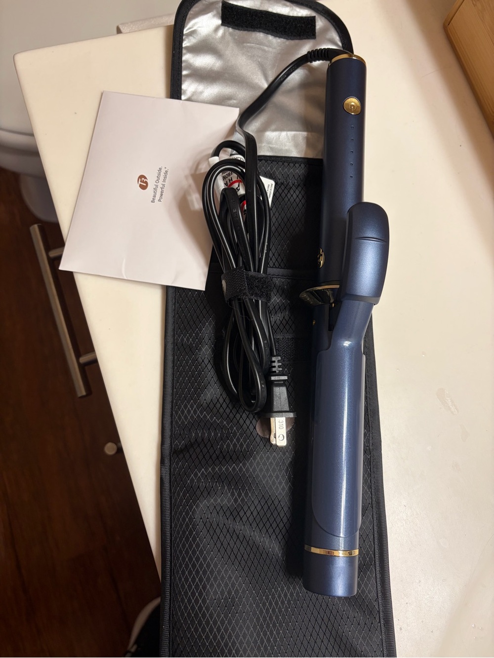 T3 Navy Blue 1 1/4 Curling Iron